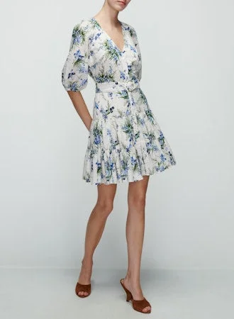 Dewey Floral Button-Front Mini Dress