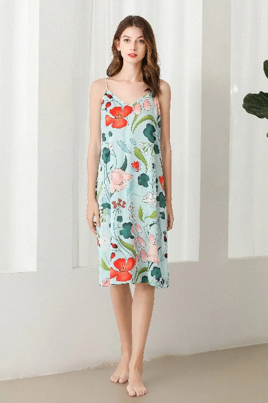 Lykke Home | 19 Momme Mulberry Silk Floral Dress