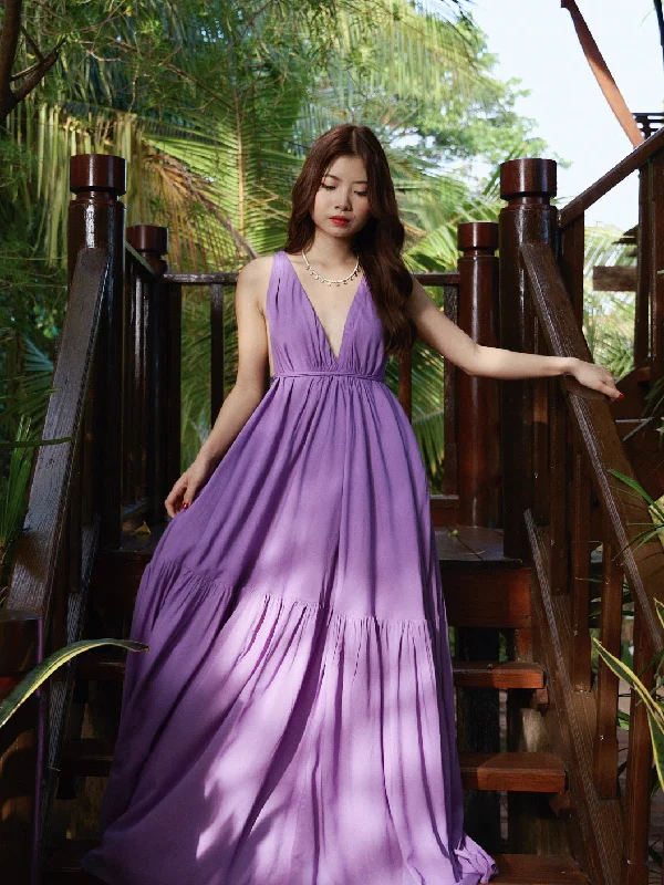 Austin Convertible Maxi Dress - Lavender