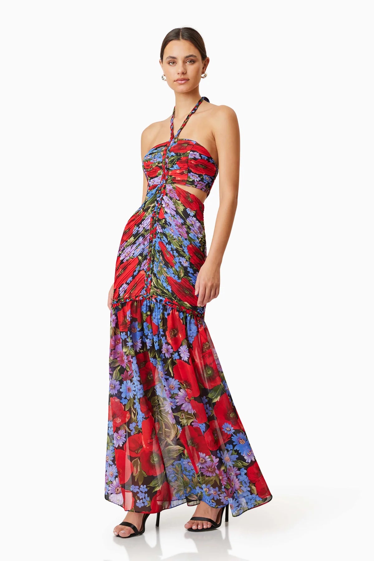 Thea Cocktail Maxi Dress In Red