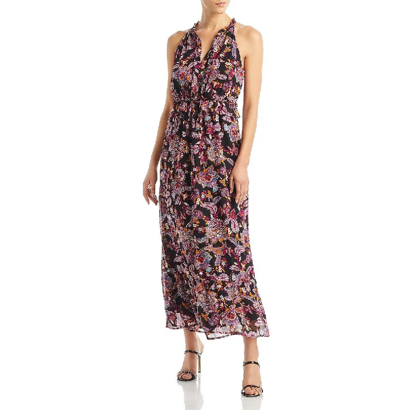 Aqua Womens Paisley Long Maxi Dress