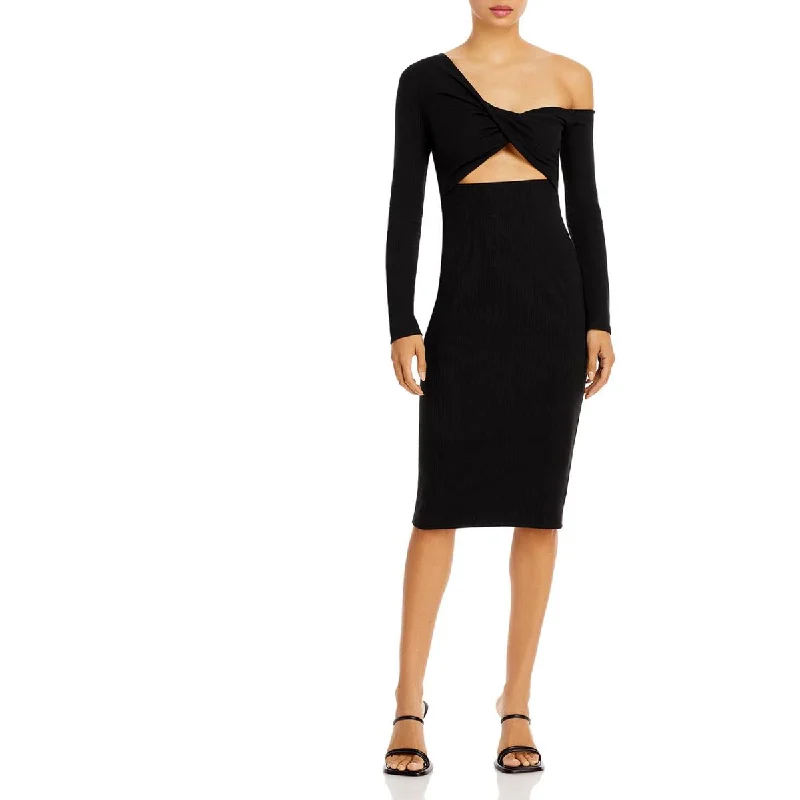 Fore Womens Cut Out Off The Shoulder Midi Dress