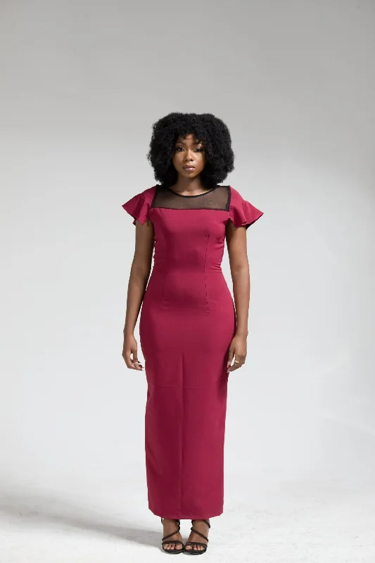 Samia Curp Sleeve Midi Dress