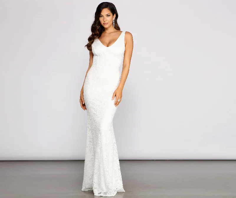 Kelly Formal Lace Mermaid Dress