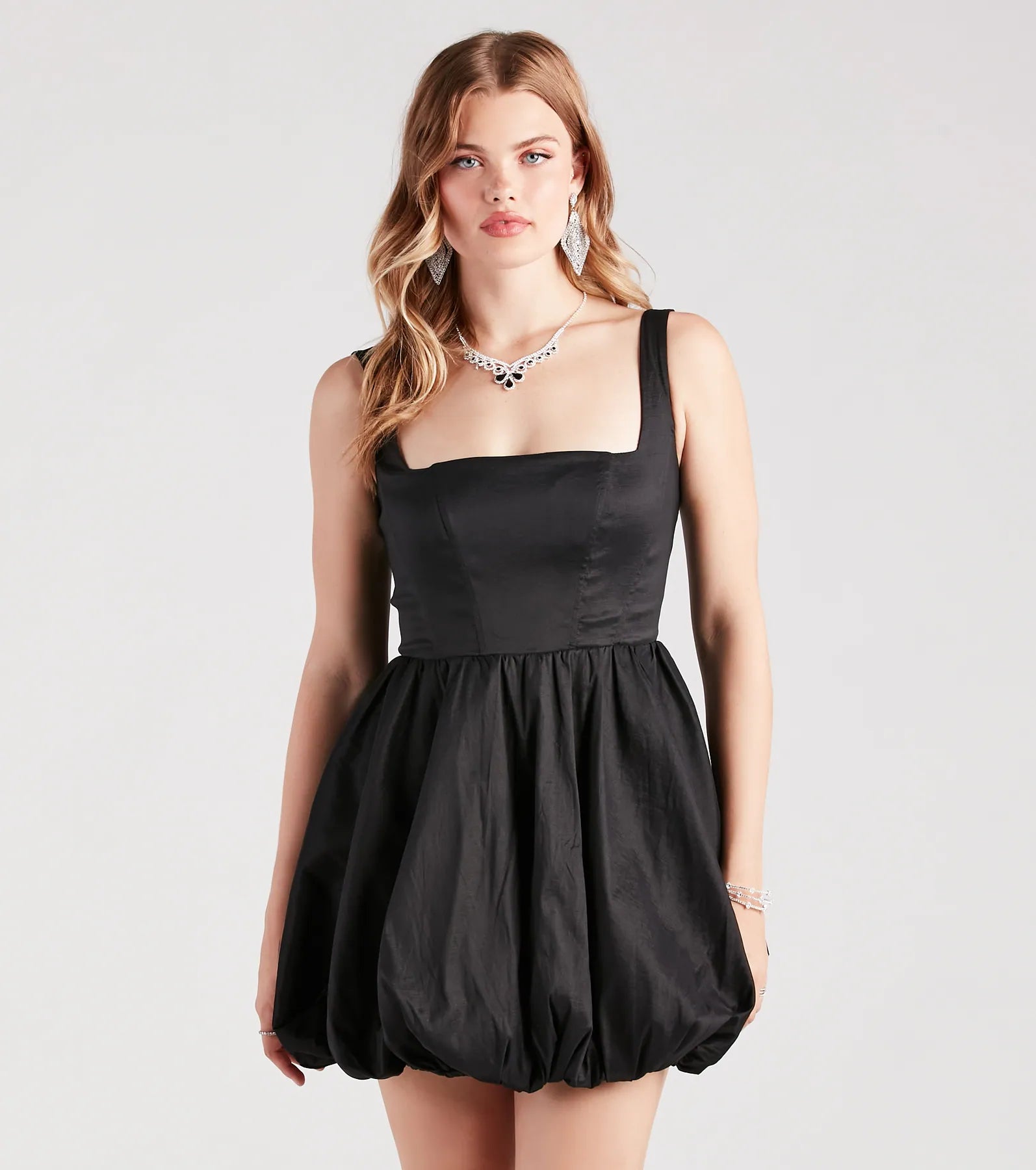 Tegan Taffeta Corset Party Bubble Dress