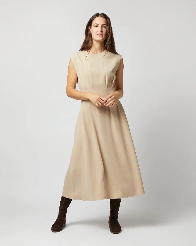 Delma Dress in Parchment