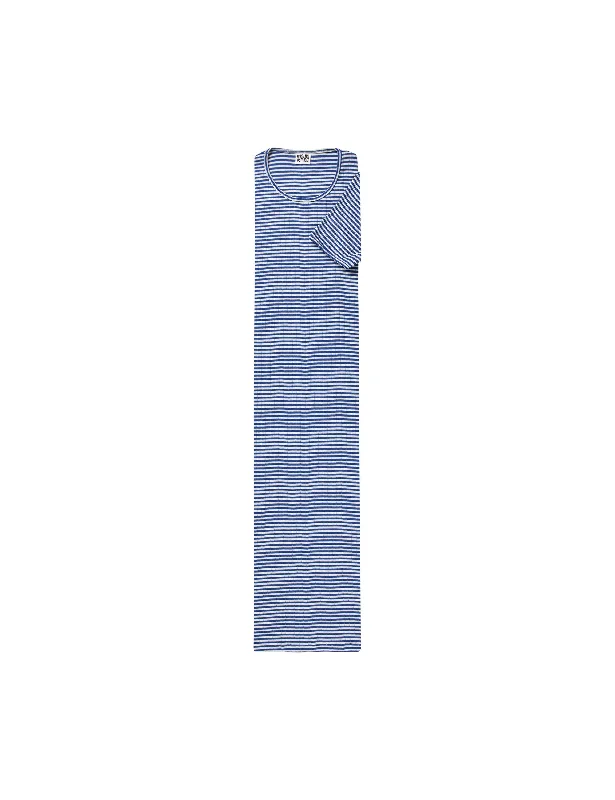 NPS John Dress Short Sleeve Fine Stripe, Klein/Ecru