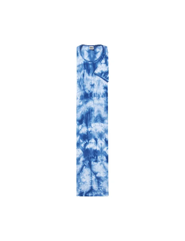 NPS John Dress Short Sleeve Tie Dye, Klein