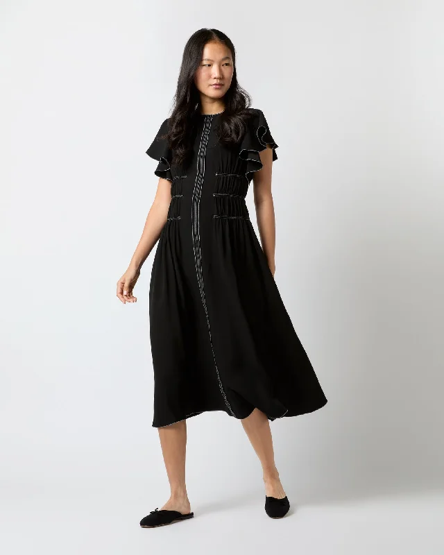 Anais Dress in Noir